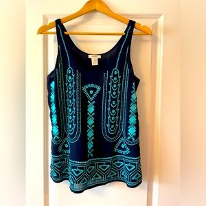 Sundance embroidered tank top.